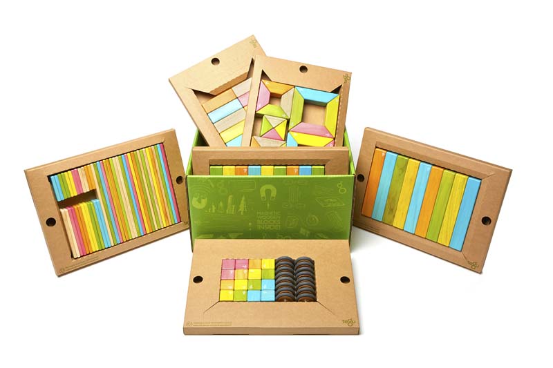 TEGU - Magnetholzbausteine 150 - teiliges Bauset Tints / Auslaufartikel