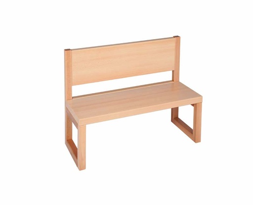 Sitzbank mit Rückenlehne 120cm