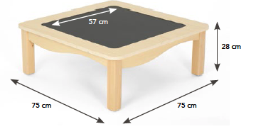 [110093] Knietisch mit Kreideoberfläche°°#´*#