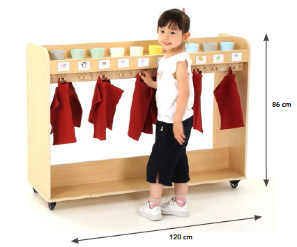 [110095] Mobiler Waschraumwagen (mit Zahnputzbecherhalterung)°°#´*#