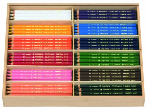 [R3944144] FARBRIESE Holzbox (144 Stück)